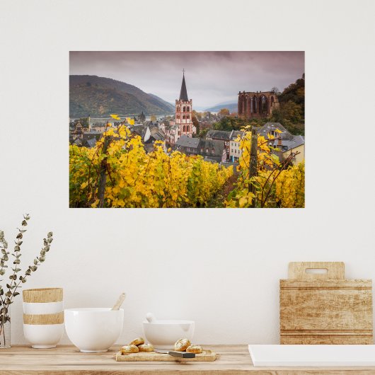 Uitzicht met verhoogde woonplaats | Duitsland Poster (Keuken)