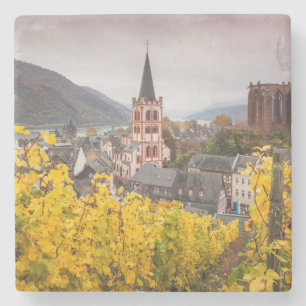 Uitzicht met verhoogde woonplaats   Duitsland Stenen Onderzetter