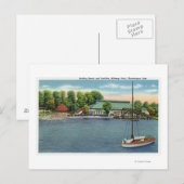 Uitzicht Midway Park Beach en Pavilion Briefkaart (Voorkant / Achterkant)