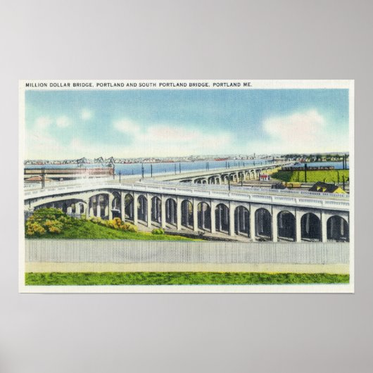 Uitzicht miljoen dollar poster (Voorkant)