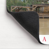 Uitzicht mousepad op de Jordaanrivier-doopplaats Muismat (Hoek)