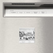 Uitzicht München, 1869 Magneet (Insitu (Vaatwasser))