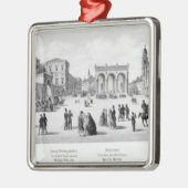 Uitzicht München, 1869 Metalen Ornament (Links)