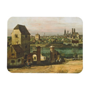 Uitzicht München, c. 1761 (olie op doek) Magneet