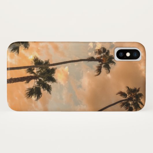 Uitzicht naar boven van Palms Case-Mate iPhone Case (Achterkant (horizontaal))