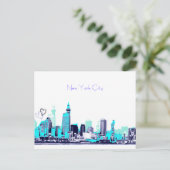 uitzicht, New York City Briefkaart (Staand voorkant)