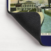 Uitzicht onder de Soo, Soo Locks, Michigan Muismat (Hoek)