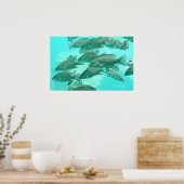 Uitzicht onderwater vis poster (Keuken)