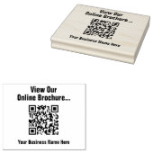 Uitzicht Online Brochure via QR Code Rubber Stamp Rubberstempel (Gestempeld)