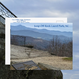 Uitzicht op Blue Ridge Mountains vanaf Jump Off Ro Briefkaart