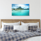 Uitzicht op Bora Bora eilanddoek print (Insitu (Slaapkamer))