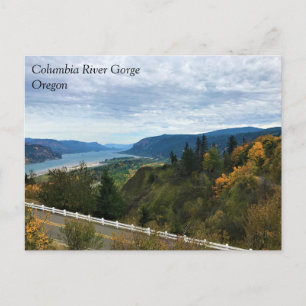 Uitzicht op Columbia River, Columbia River Gorge, Briefkaart