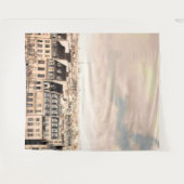 Uitzicht op daken van Parijs | Fotobehang achtergr Wandkleed (Voorkant (horizontaal))