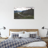 Uitzicht op de Brooks Range: Canvas Uncropped Afdruk (Insitu (Slaapkamer))