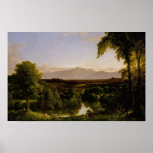 Uitzicht op de Catskill—Vroeg in de herfst Poster
