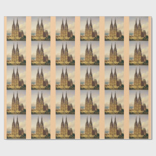 Uitzicht op de gotische majesteit van de Dom van K Cadeaupapier