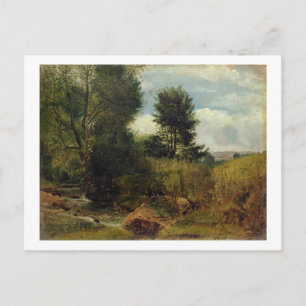 Uitzicht op de Sid, nabij Sidmouth, c.1852 (aardol Briefkaart