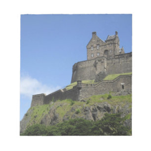 Uitzicht op Edinburgh Castle, Edinburgh, Schotland Notitieblok