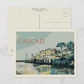 Uitzicht op een paleis in Cascais, Portugal Briefkaart (Voorkant / Achterkant)