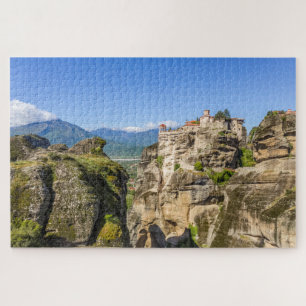 uitzicht op een van de monasteries van de Meteora  Legpuzzel