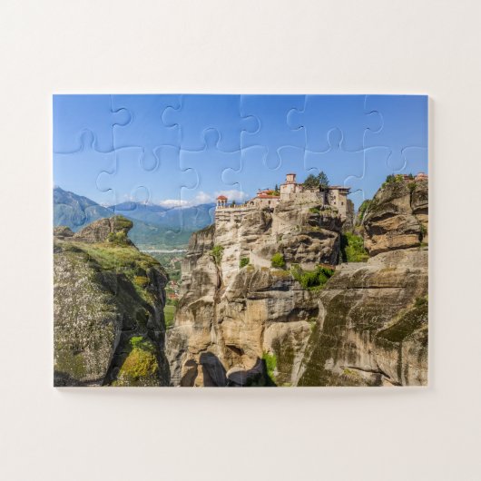 uitzicht op een van de monasteries van de Meteora  Legpuzzel (Horizontaal)