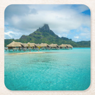 Uitzicht op het onderzetter Bora Bora