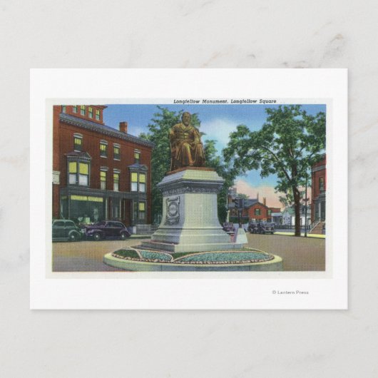 Uitzicht op het Plein van de Longmeeuw Briefkaart (Voorkant)