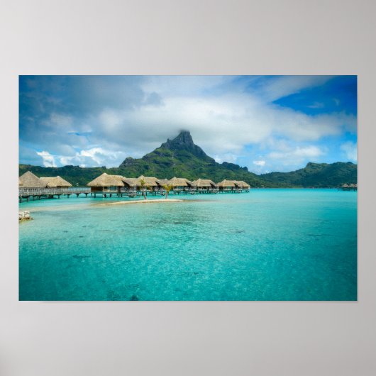 Uitzicht op het poster Bora Bora (Voorkant)