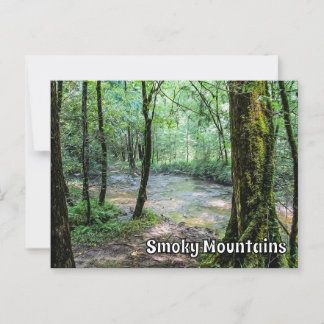 Uitzicht op Smoky Mountains Cataract Falls Wandelp Briefkaart