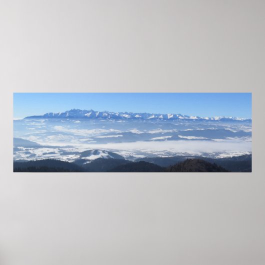Uitzicht op Tatras vanuit Gorce Poster (Voorkant)