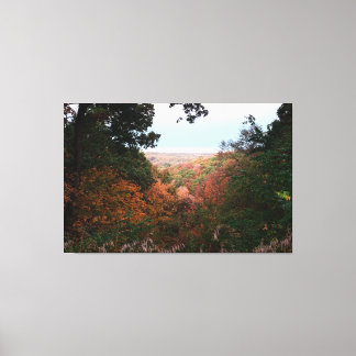 Uitzicht over de Vallery Canvas Afdruk