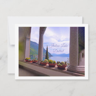Uitzicht over het Comomeer, Italië Briefkaart