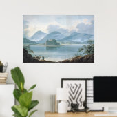 Uitzicht over Loch Awe Poster (Thuiskantoor)