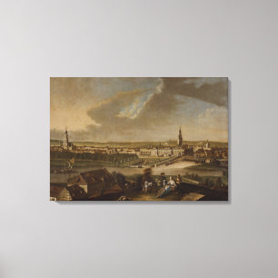 Uitzicht over Potsdam uit Brauhausberg, 1772 Canvas Afdruk