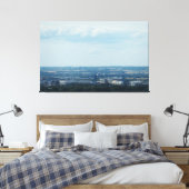 Uitzicht over Teesside Canvas Afdruk (Insitu (Slaapkamer))