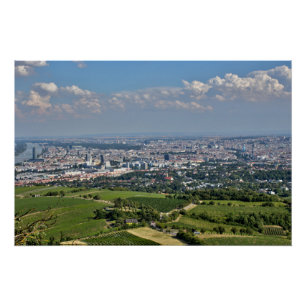 Uitzicht over Wenen van Kahlenberg Perfect Poster
