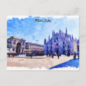 Uitzicht Panorama kathedraal van Milaan Briefkaart (Voorkant)
