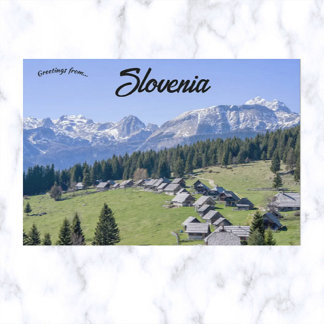 Uitzicht Pokljuka Slovenië Briefkaart