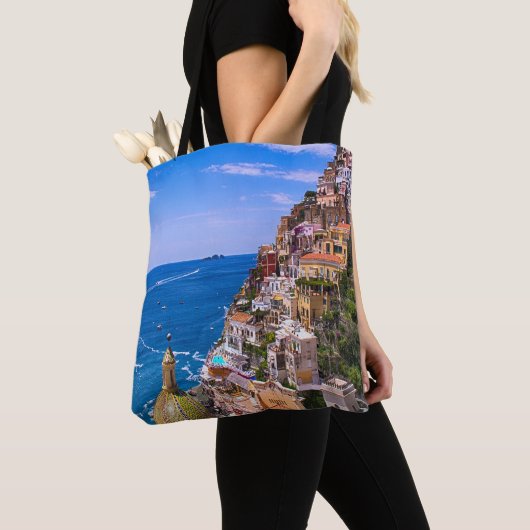 Uitzicht Positano, canvas tas van Italië (Dichtbij)