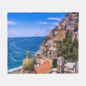 Uitzicht Positano, Italië Fleece Deken (Voorkant (Horizontaal))