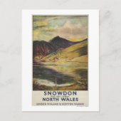 Uitzicht Poster Snowdon Mountain Briefkaart (Voorkant)