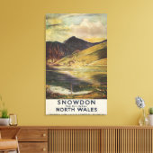Uitzicht Poster Snowdon Mountain Canvas Afdruk (Insitu (Woonkamer))