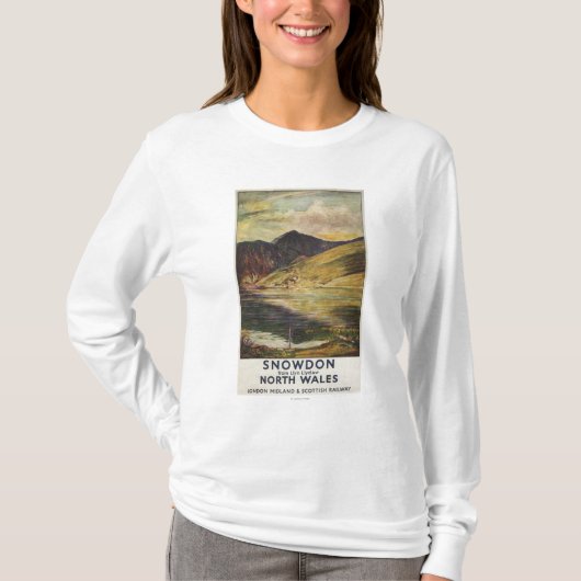 Uitzicht Poster Snowdon Mountain T-shirt (Voorkant)