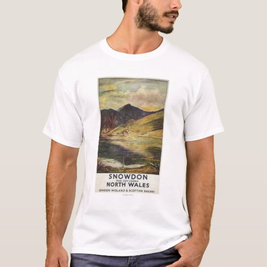 Uitzicht Poster Snowdon Mountain T-shirt (Voorkant)