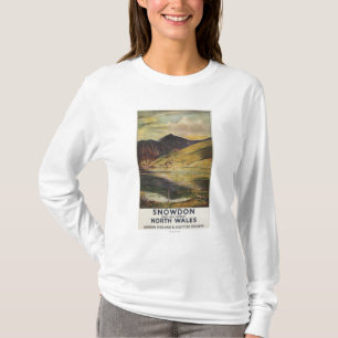 Uitzicht Poster Snowdon Mountain T-shirt