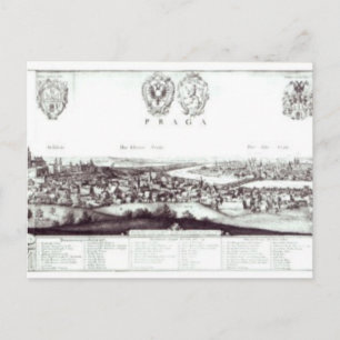 Uitzicht Praag, 1649 Briefkaart