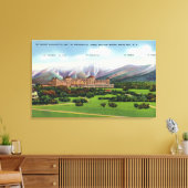 Uitzicht Presidentieel bereik Canvas Afdruk (Insitu (Woonkamer))