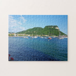 Uitzicht-puzzel bij het meer van Garda Legpuzzel