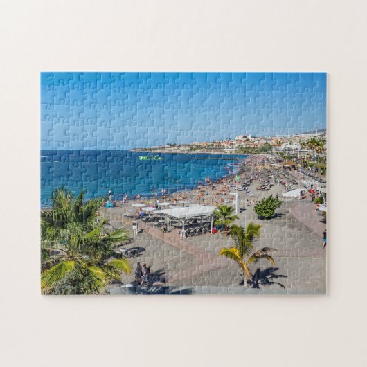 Uitzicht-puzzel op Tenerife-strand Legpuzzel (Horizontaal)