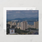 Uitzicht Pyongyang, Noord-Korea Briefkaart (Voorkant / Achterkant)